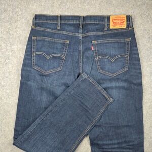 Levis 541 Athletic Taper Jeans Mens 38x34 Dark Blue Denim Stretch Workwear